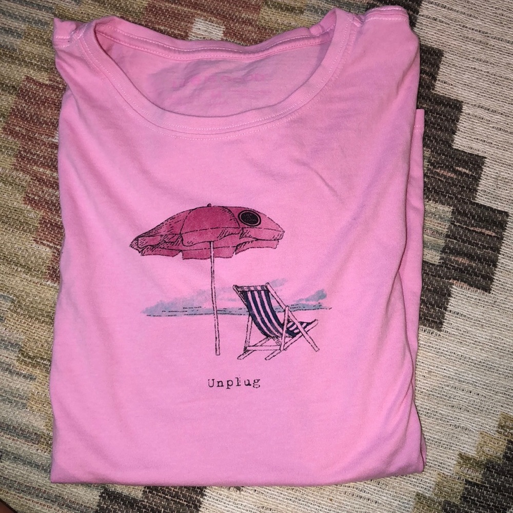 Life is good pink tshirt